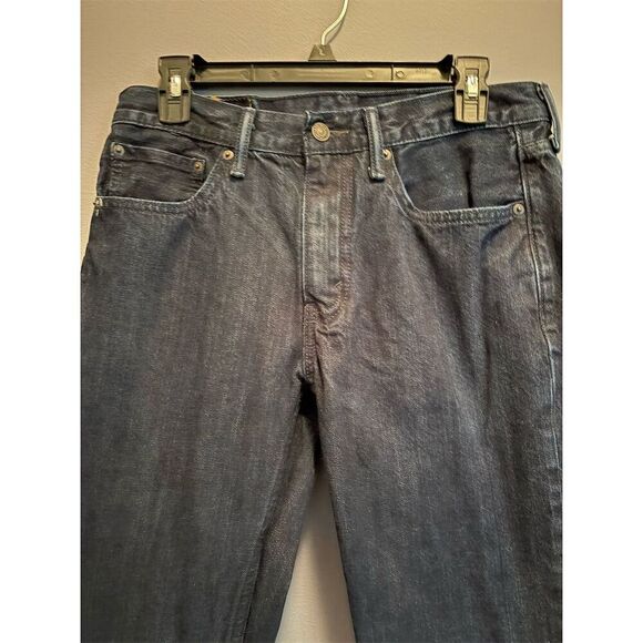 Levi's 511 Mens Dark Denim Straight Jeans Size 32 Blue - Picture 2 of 9